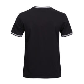 Black Stylish Mens T Shirts S-XXXL Size Eco Friendly OEM ODM OBM Service