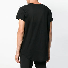 Simple Letter Mens Trendy T Shirts Fashionable Customized Logo Plus Size