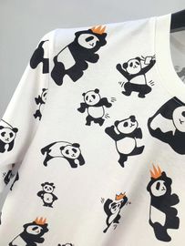 Best quality Unisex  100% Cotton T Shirt Women Quick-drying Full Panda Printing T-shirt