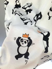Best quality Unisex  100% Cotton T Shirt Women Quick-drying Full Panda Printing T-shirt
