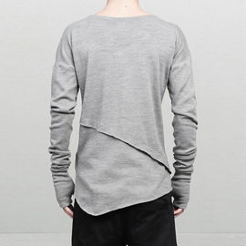 Winter Men's Fashion Long Sleeve T Shirts , Breathable Plain Stylish T Shirts