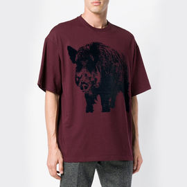 Animal Printed Mens Trendy T Shirts Anti - Pilling Free Design Available
