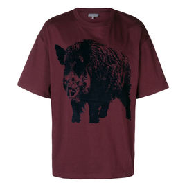 Animal Printed Mens Trendy T Shirts Anti - Pilling Free Design Available