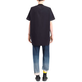 Eco - Friendly Mens Loose Fit T Shirts , Black T Shirt Mens OEM / ODM Available