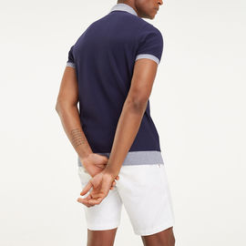100% Cotton Golf T Shirt Polo Style Short Sleeve Slim Fit Custom Logo