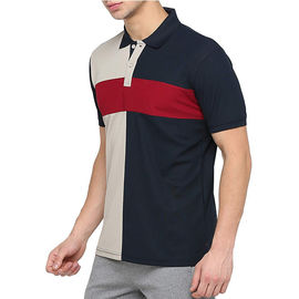 Slim Fit Office Polo Shirt For Men Short Sleeve 100 Cotton Fashion Anti - Pilling