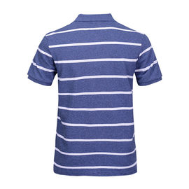 Custom quality 100 cotton striped t shirt polo t-shirt men low moq