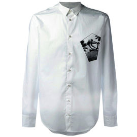 White Outdoor Mens Fashion Casual Shirts Full Sleeve XS-XXXXXL Size