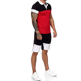 OEM Football Sports Mens Tracksuit Shorts Set Slim Fit Customs Logo