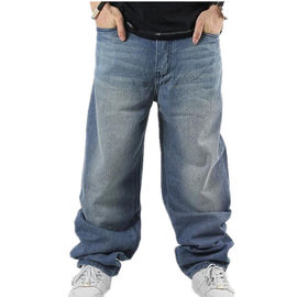 Customizable Clothing Loose Plus Size Denim Jeans Pants for Men,Fat Man Denim Trousers for Men