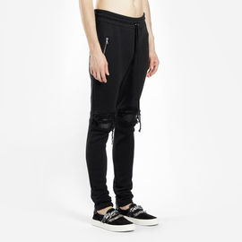 Customizable Clothing Mens Skinny Trousers 100% Cotton Black Pants for Men