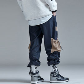 Spring Autumn Breathable Mens Cargo Sweatpants With Pockets Customs Logo
