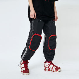 Custom Men's Sweatpants With Cargo Pockets , Loose Mens Casual Trousers