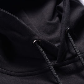 Black Color Custom Printed Sweatshirts , Autumn Winter Hoodie Print Pattern