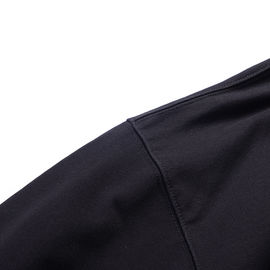 Customized Logo Mens Black Pullover Hoodie , Trendy Mens Hoodies Anti - Wrinkle
