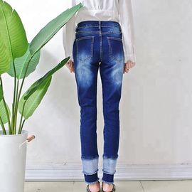 Fashionable Casual Female Ripped Skinny Jeans , Ladies Stretch Denim Jeans