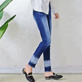 Fashionable Casual Female Ripped Skinny Jeans , Ladies Stretch Denim Jeans