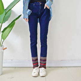 Mid Rise Women's Straight Leg Jeans Skinny Fit