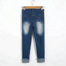 Slim Fit Kids Denim Clothes Children Jeans Pant Color Print Embroidered