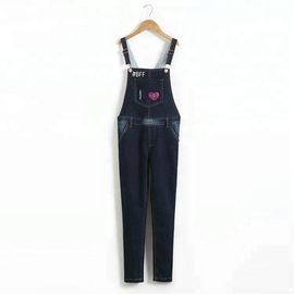Trendy Suspender Trousers Jeans Bib Pants Long Section For Student Girls