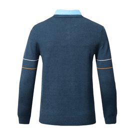 Trendy Cozy Cotton Knitted Sweater 2019 Winter Men Stylish Long Sleeve Sweaters with Collar