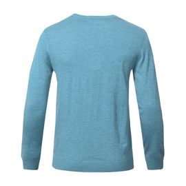 Color Block Mens Warm Winter Sweaters , Men's Cotton Pullover Sweaters