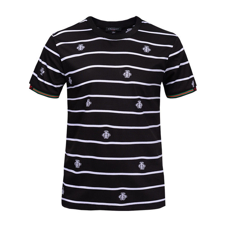 Customised Stylish Mens T Shirts Short Sleeve 100% Organic Cotton Material