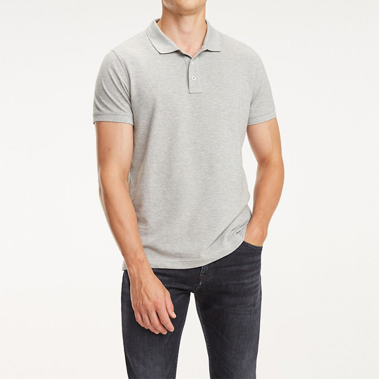 Short Sleeve Mens Polo Style Shirts , Golf Plain Polo T Shirts For Guys