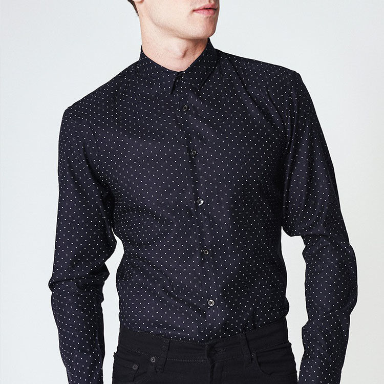 Company Adult Business Casual Long Sleeve Shirts / Office Dress Shirts For Men
