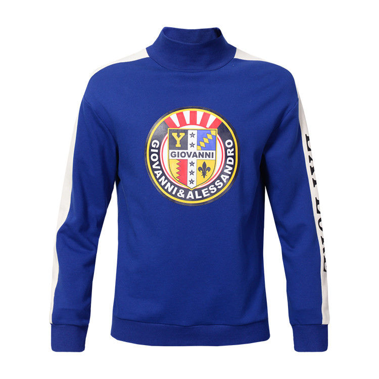 High Neck Mens Hoodies And Sweatshirts Jersey Fabric Type Single Gross Weight 0.4 Kg