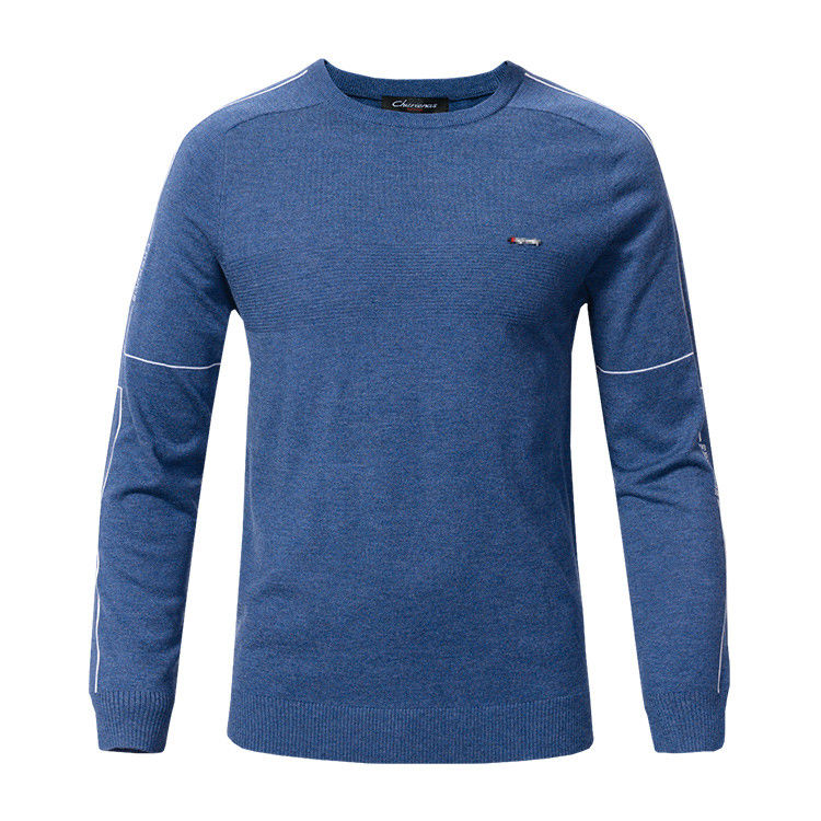 Trendy Men's Winter Knit Sweaters Pullover With Round Neck Light Weight